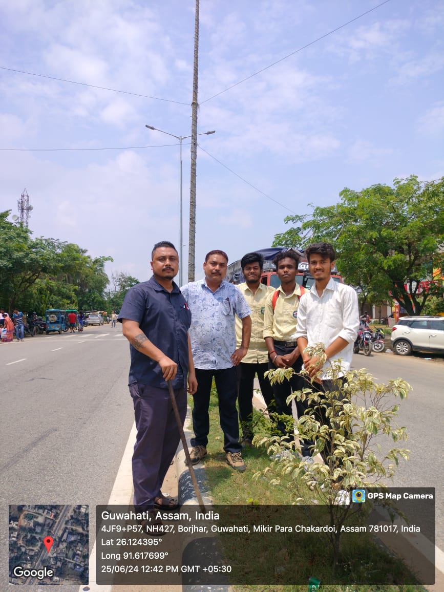 Tree Plantation beyond college Campus